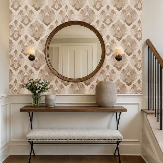 Velmont – Heritage Damask Wallpaper