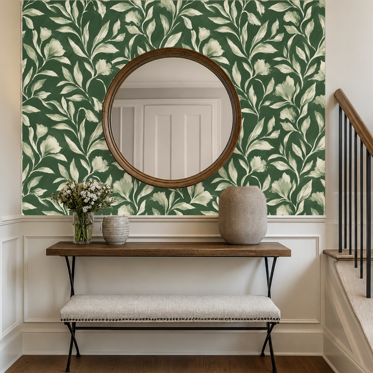 Whispering Botanicals– Watercolor Wallpaper