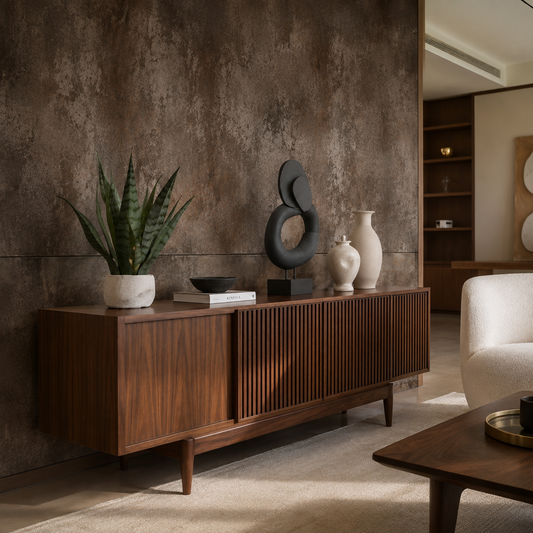 Weathered Earth – Aged Plaster Wallpaper