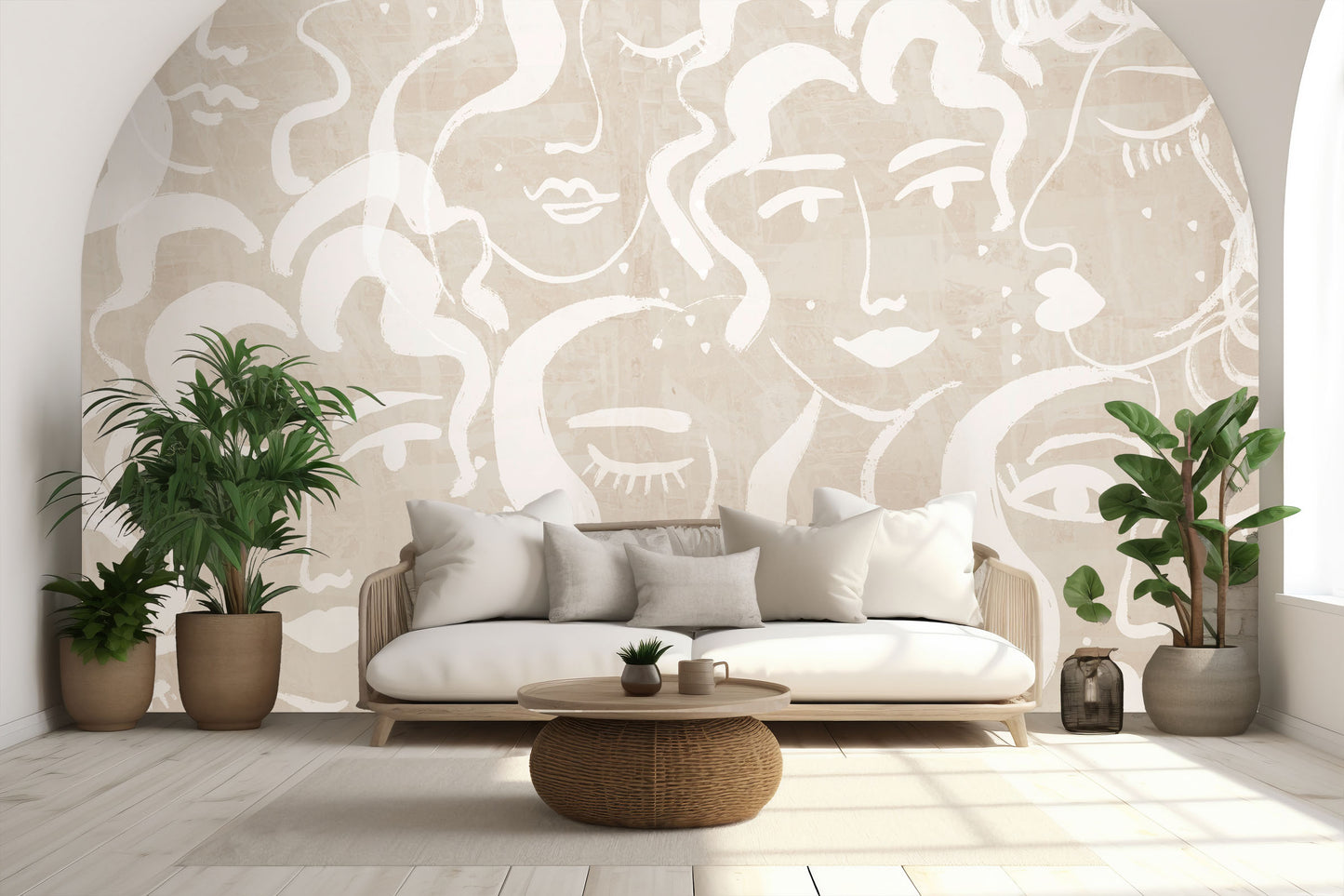 Minimalist Faces Wallpaper