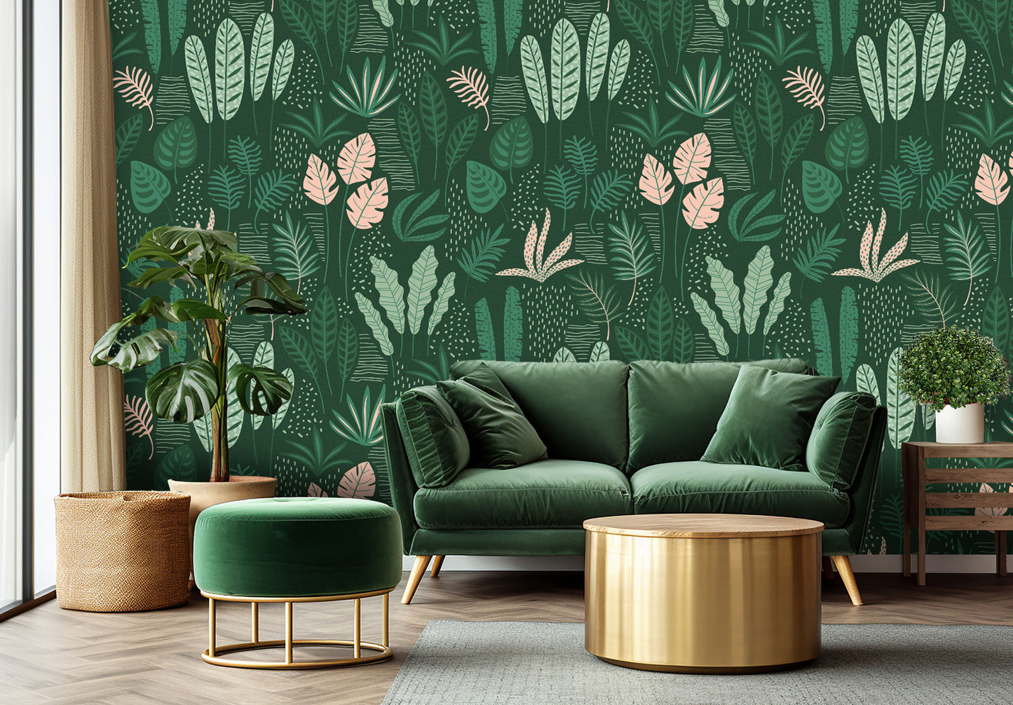 Lush Green Retreat Wallpaper