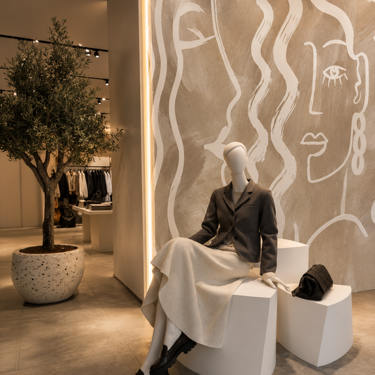 Expressive Strokes – Neutral Wallpaper