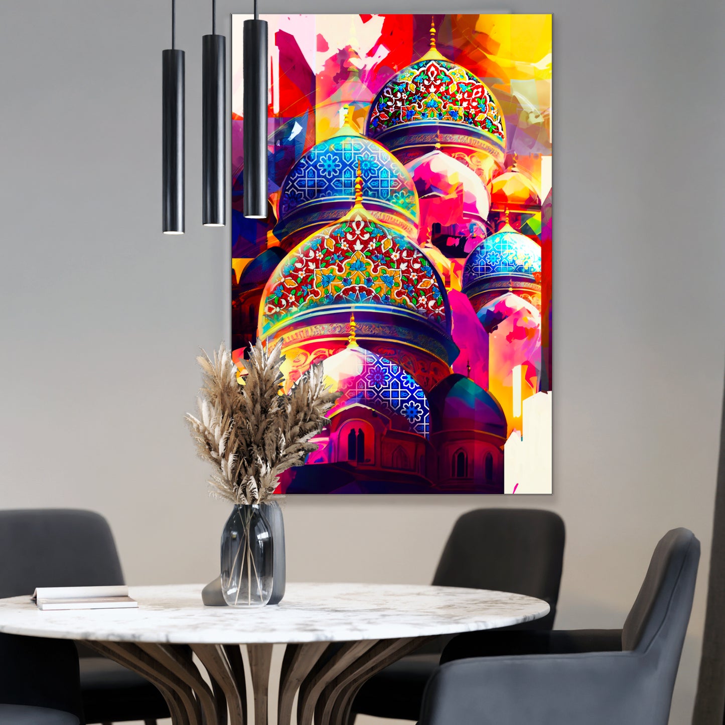 Mosque Arches, Islamic Architecture Retro Art
