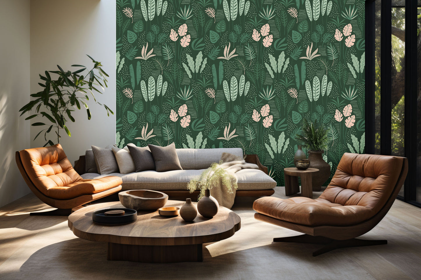 Lush Green Retreat Wallpaper