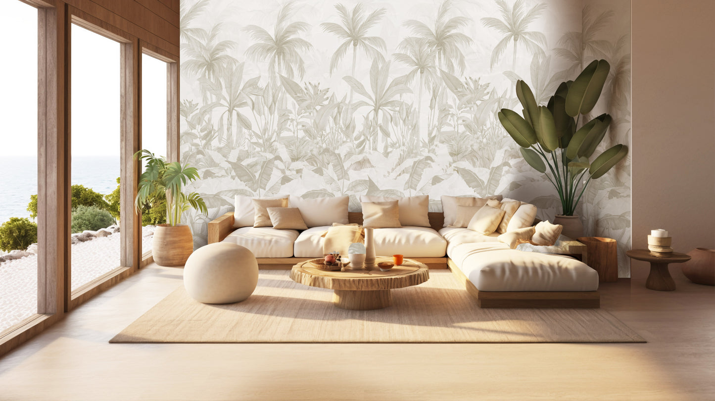 Misty Palms – Peel and Stick Wallpaper