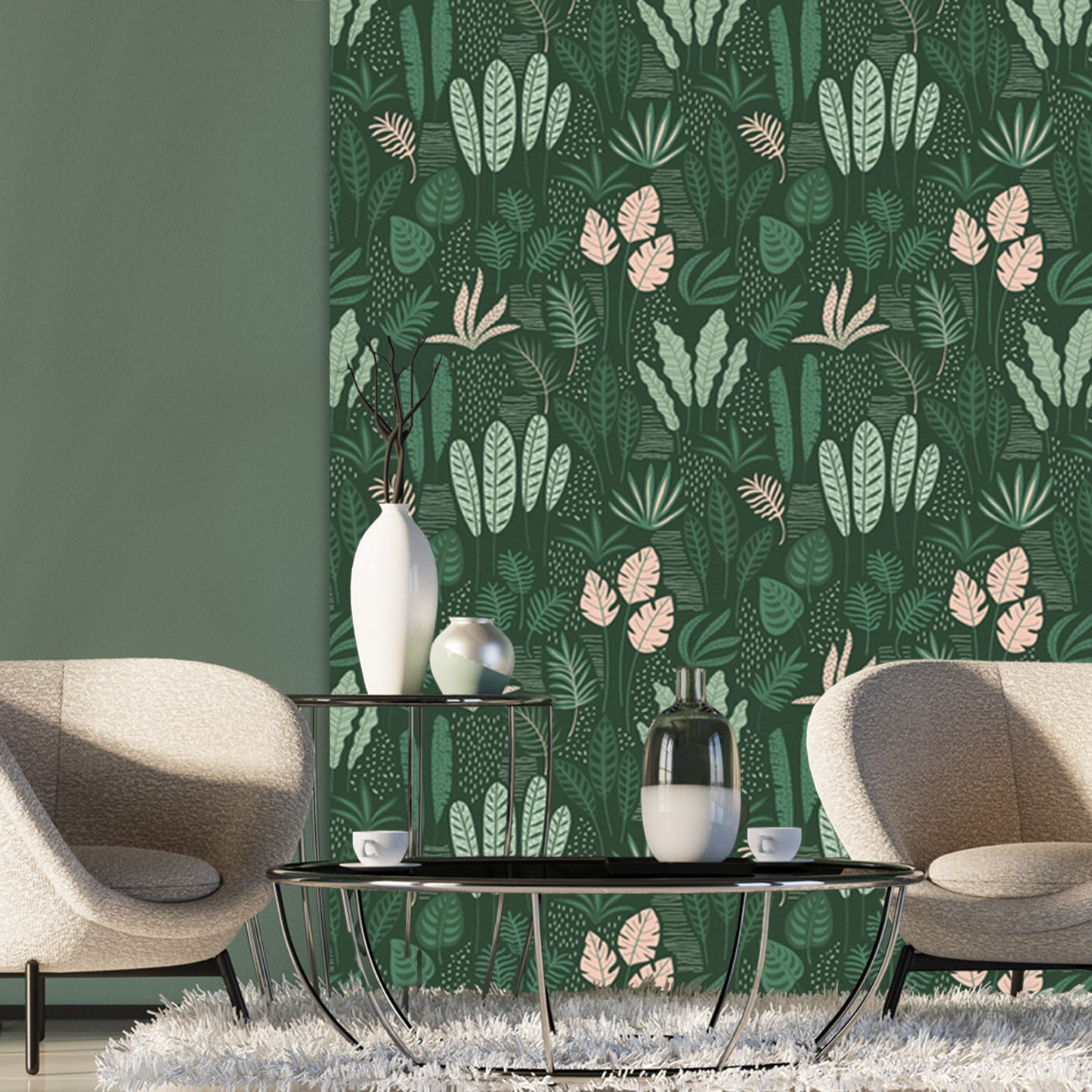 Lush Green Retreat Wallpaper
