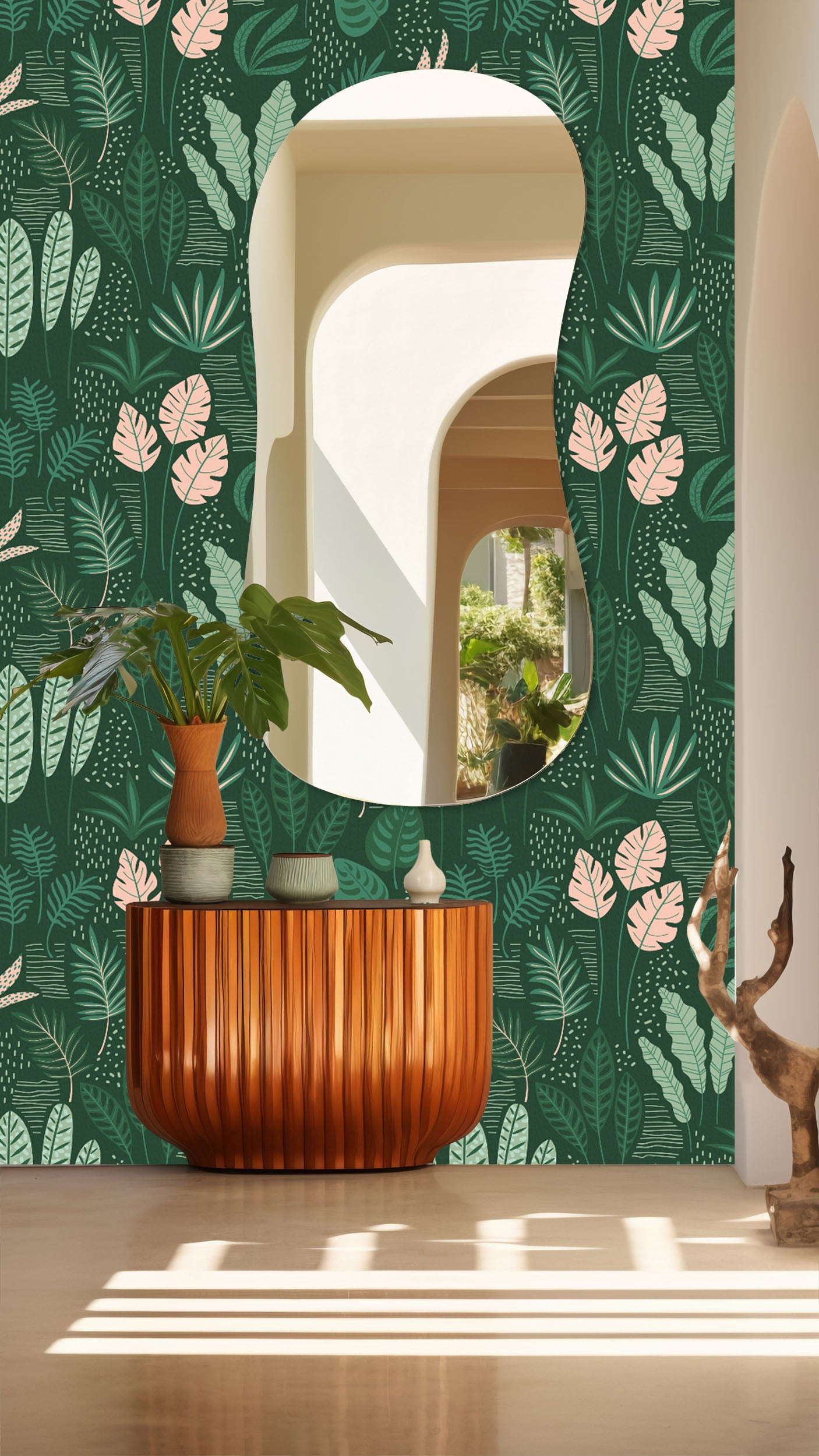 Lush Green Retreat Wallpaper