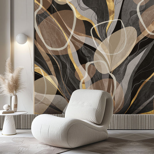 Pebble Forms – Organic Modern Wallpaper Mural