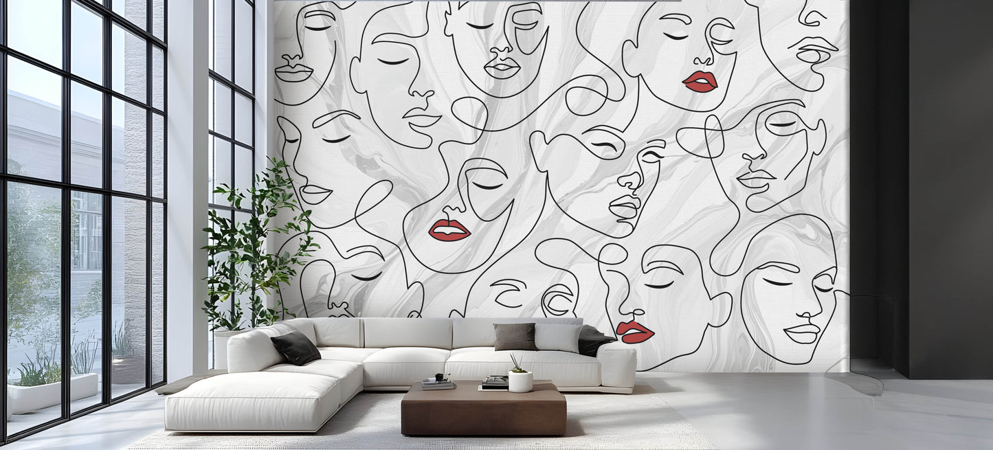 Faces of Modern Art Wallpaper