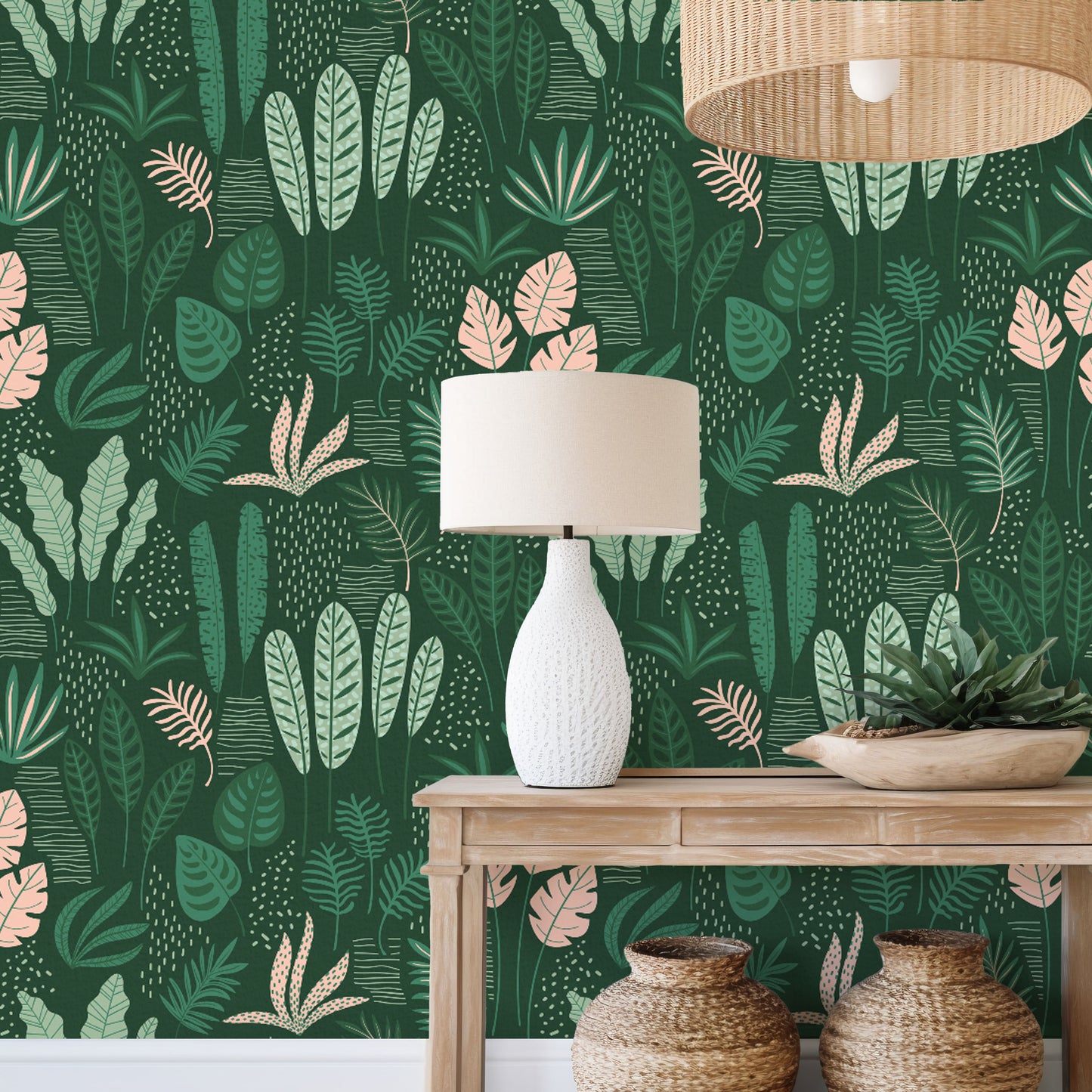 Lush Green Retreat Wallpaper