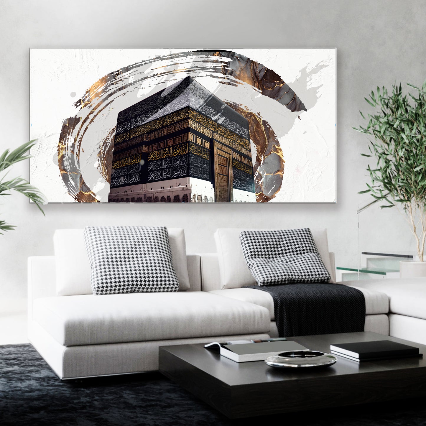 The Sacred Holy Circle, Modern Abstract Kaaba Wall Decor