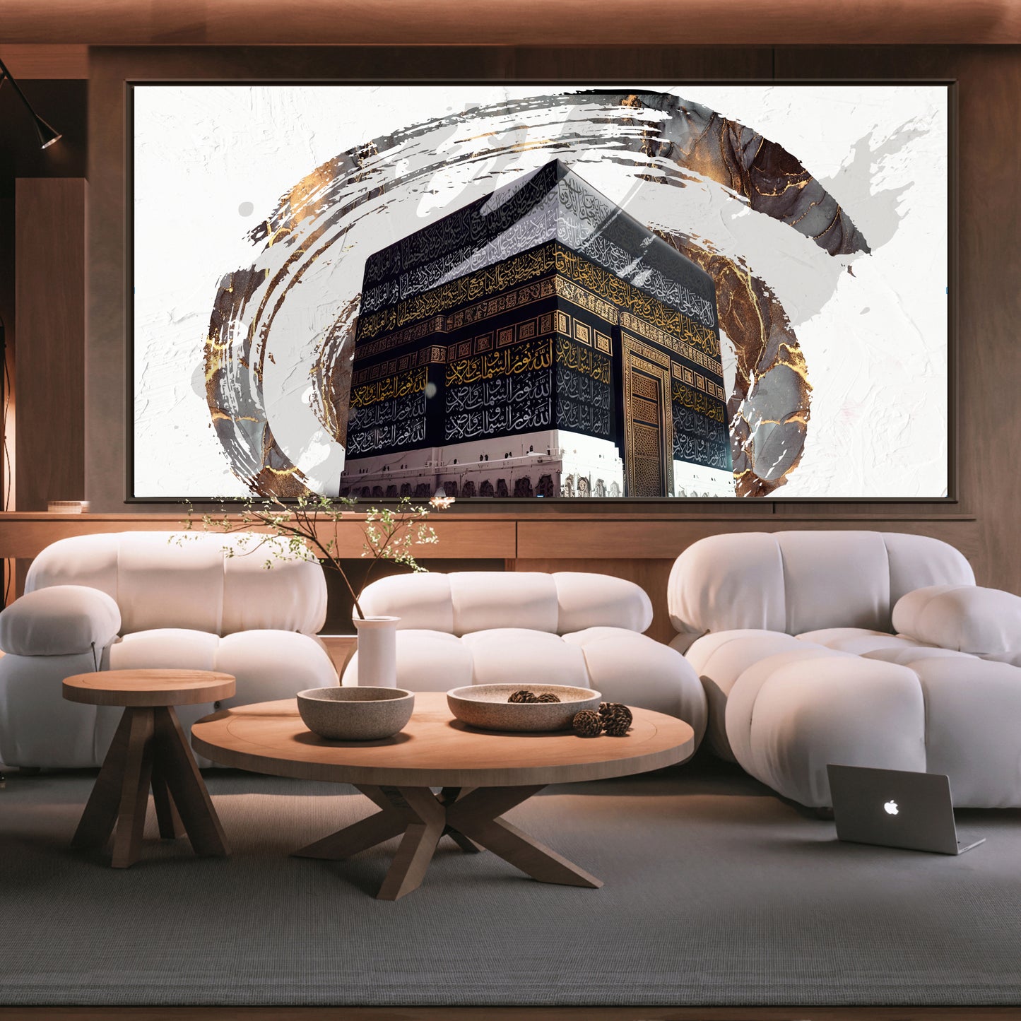 The Sacred Holy Circle, Modern Abstract Kaaba Wall Decor