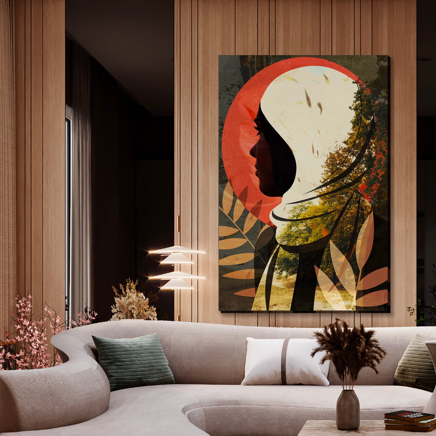 Women in Hijab, Oriental Woman Portrait, Veil Art Arabic Muslim Wall Art Print