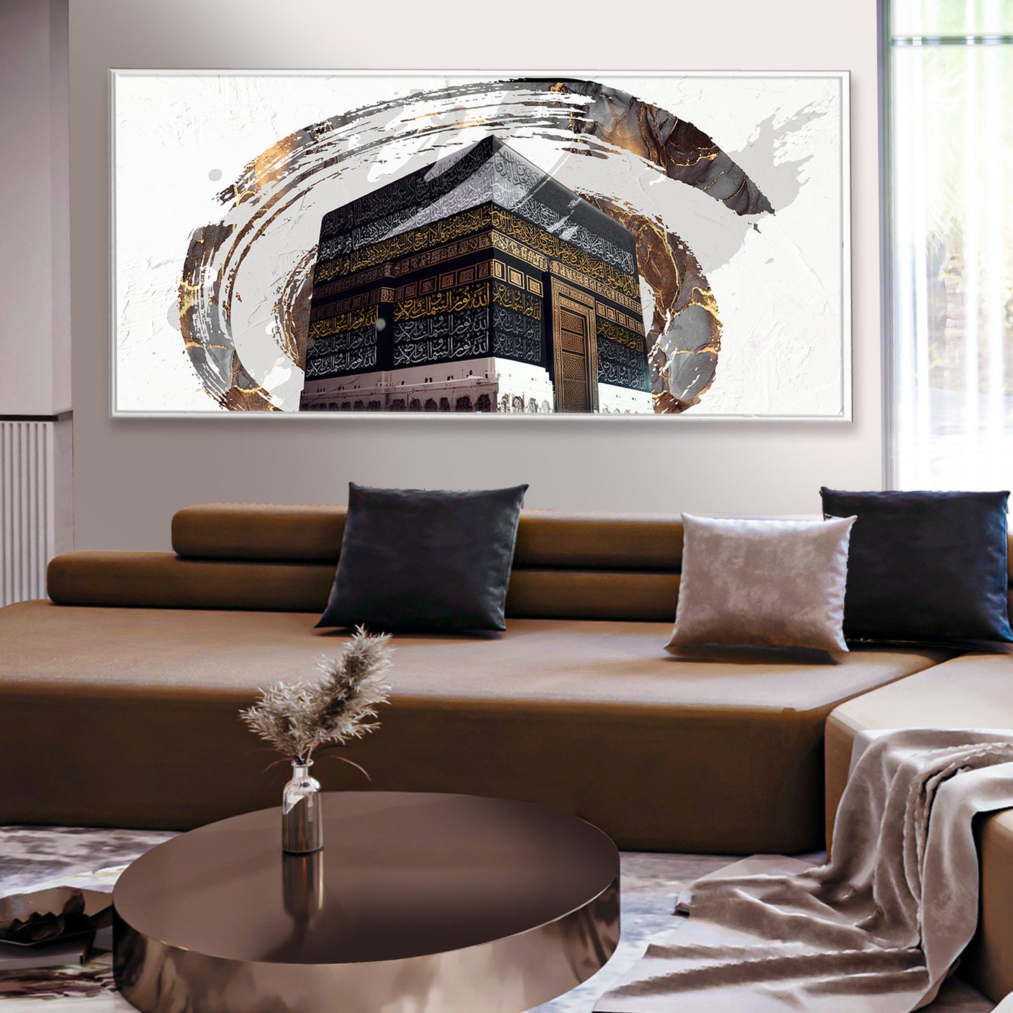 The Sacred Holy Circle, Modern Abstract Kaaba Wall Decor