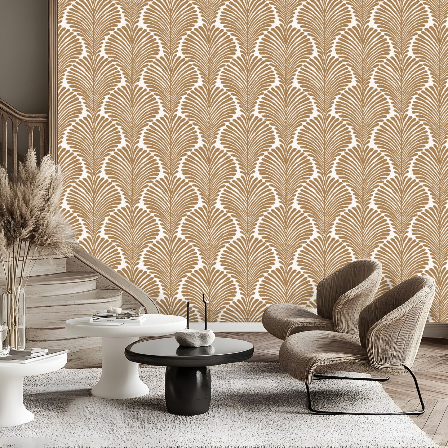 Aesthetic Boho Leaves Wallpaper