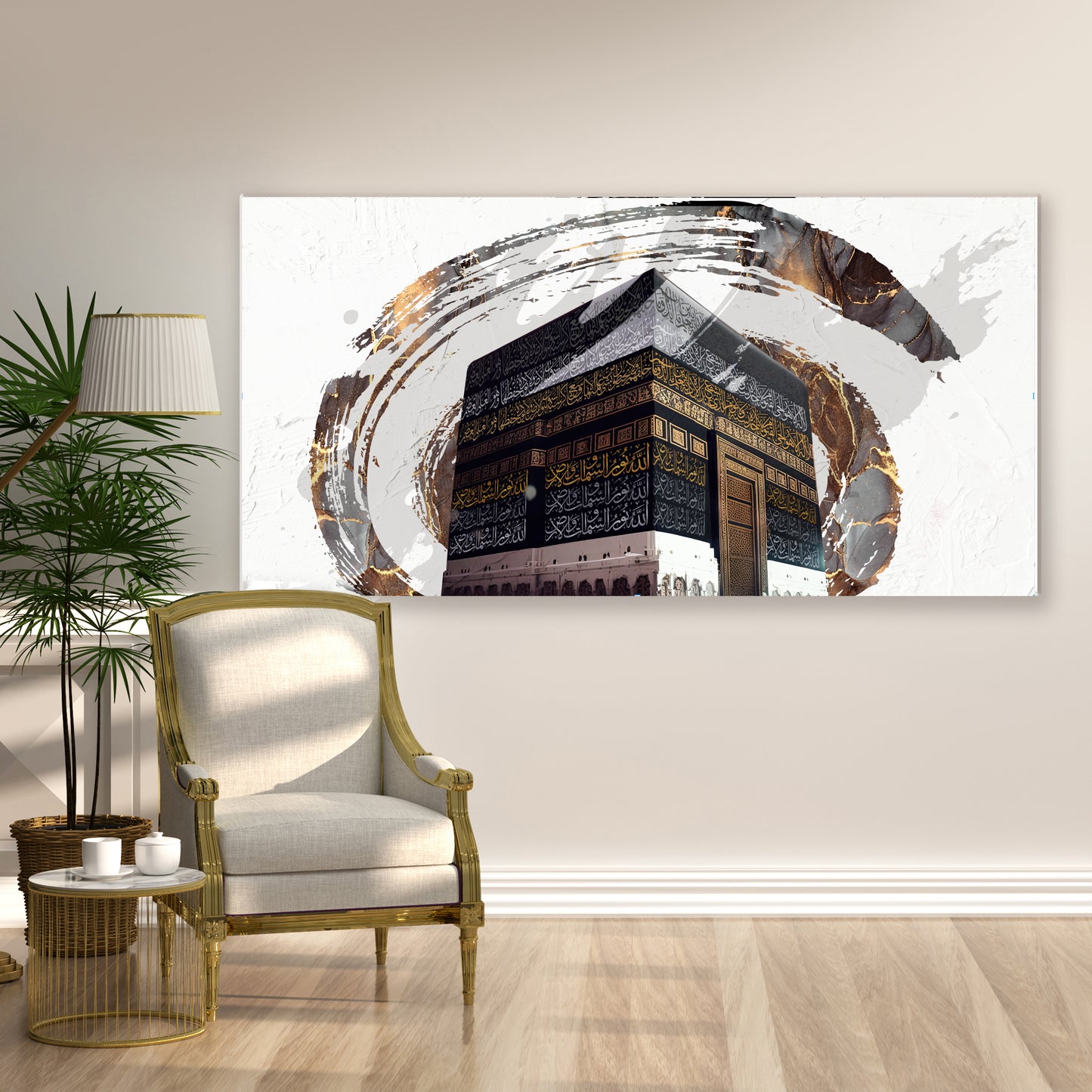The Sacred Holy Circle, Modern Abstract Kaaba Wall Decor
