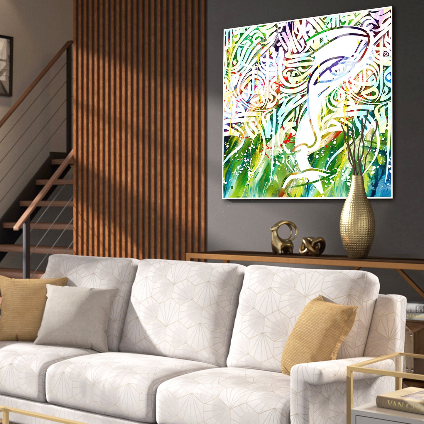 Eyes On You | Abstract Original Wall Art Canvas from SlushPiles