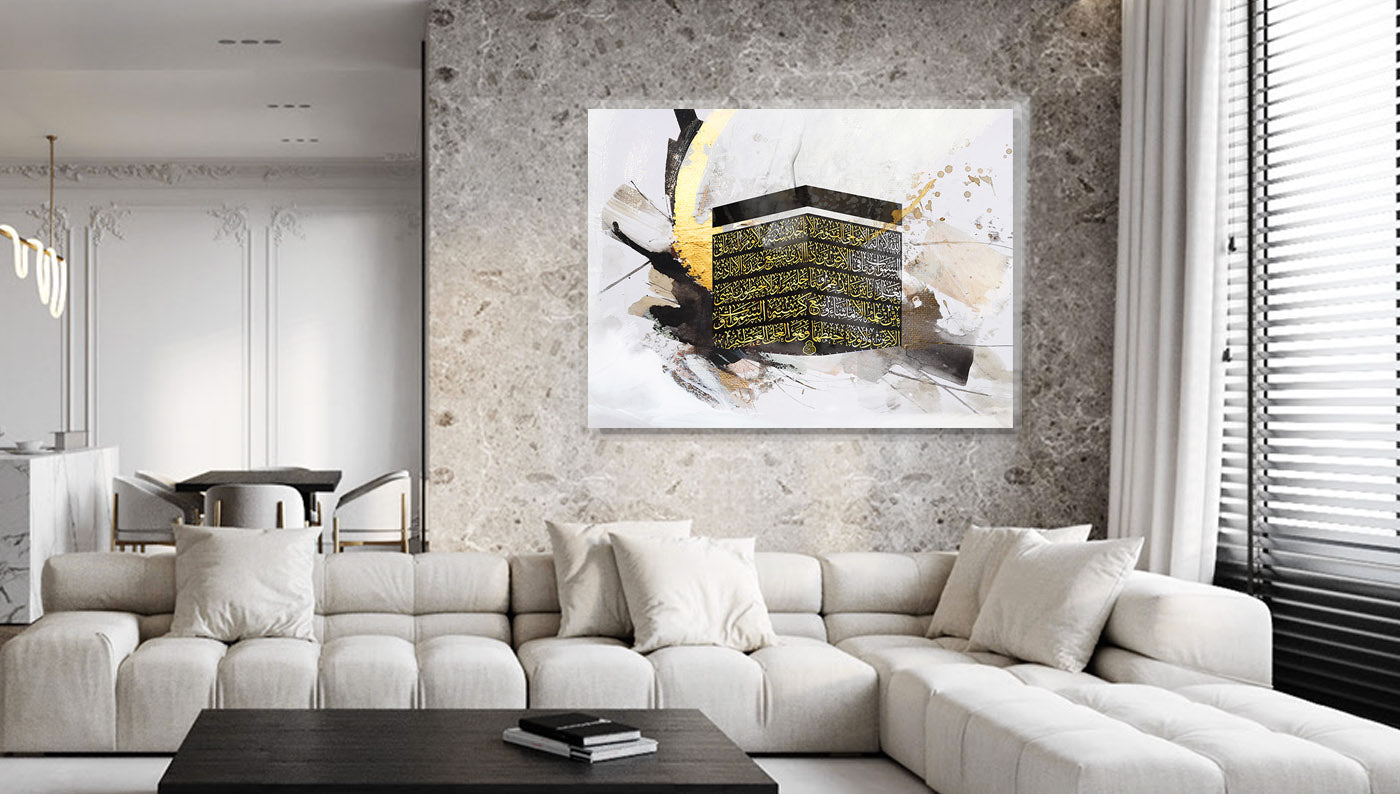 Abstract Kaaba Canvas