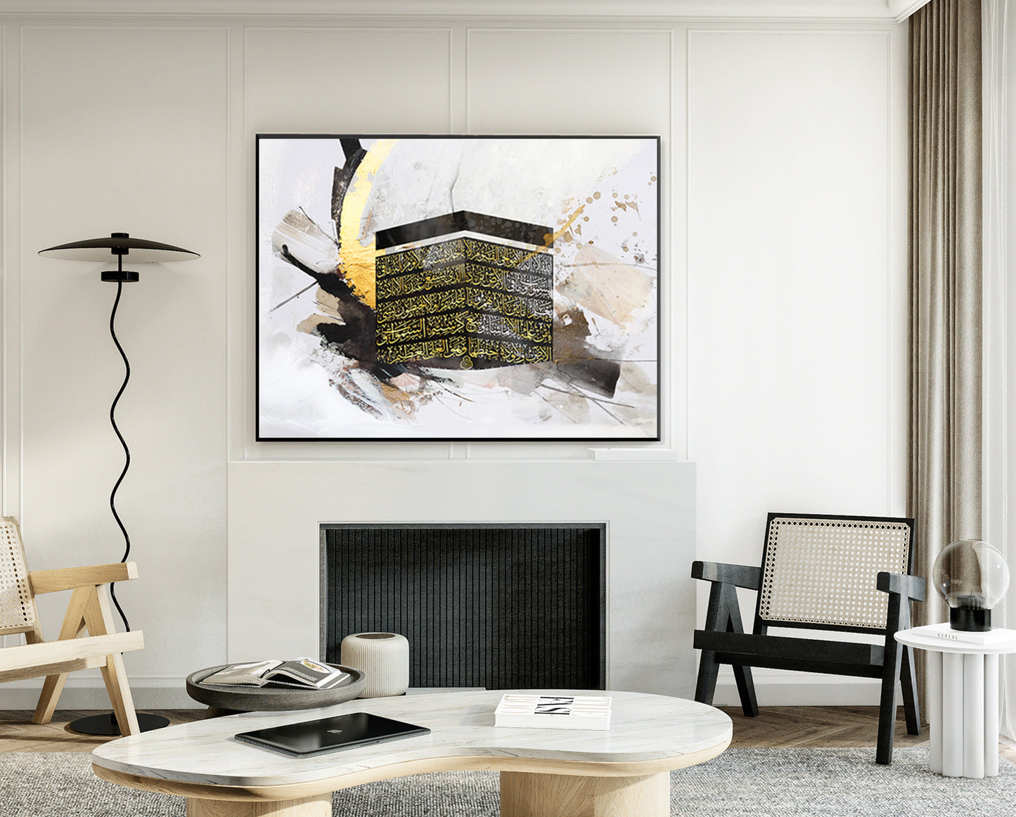 Abstract Kaaba Canvas