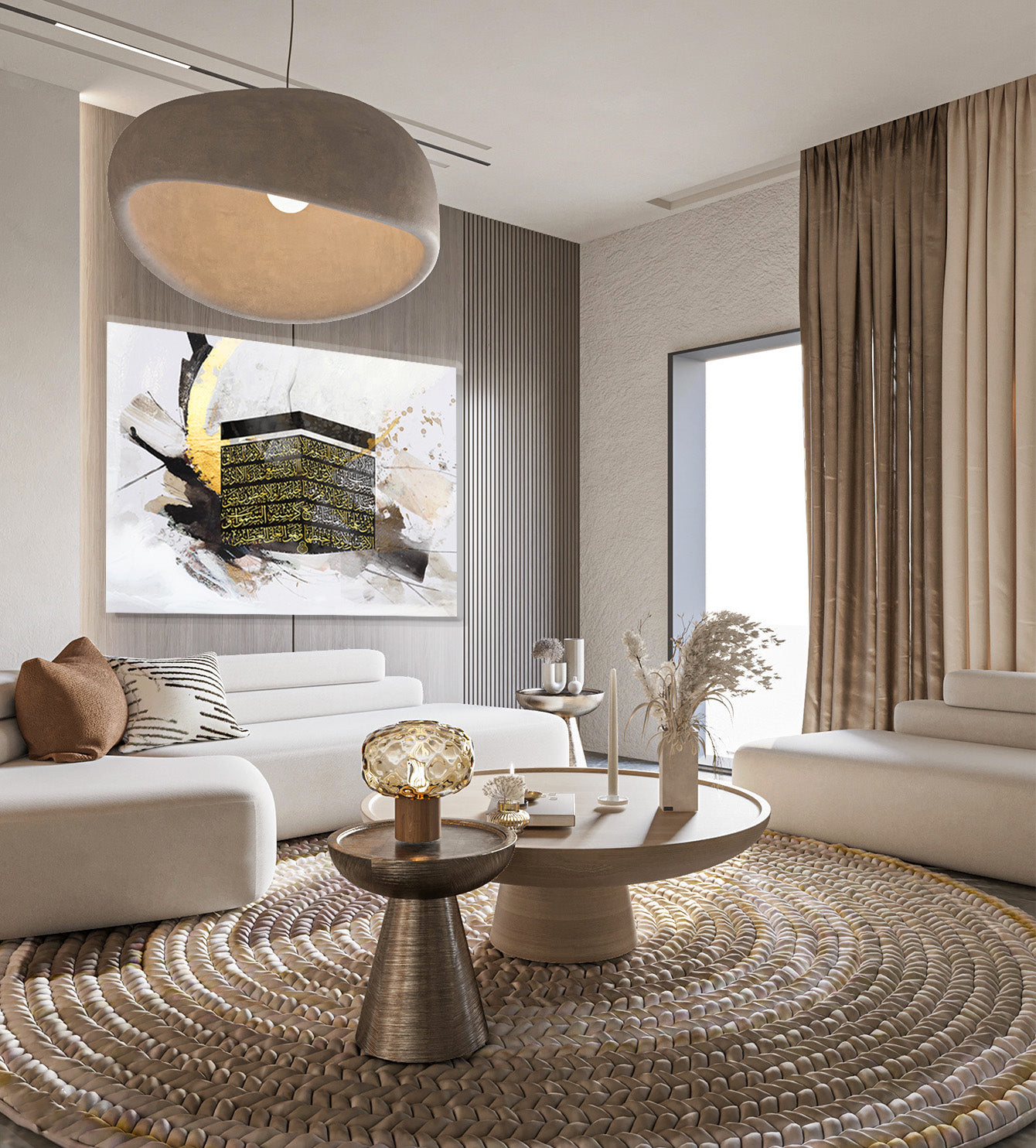 Abstract Kaaba Canvas