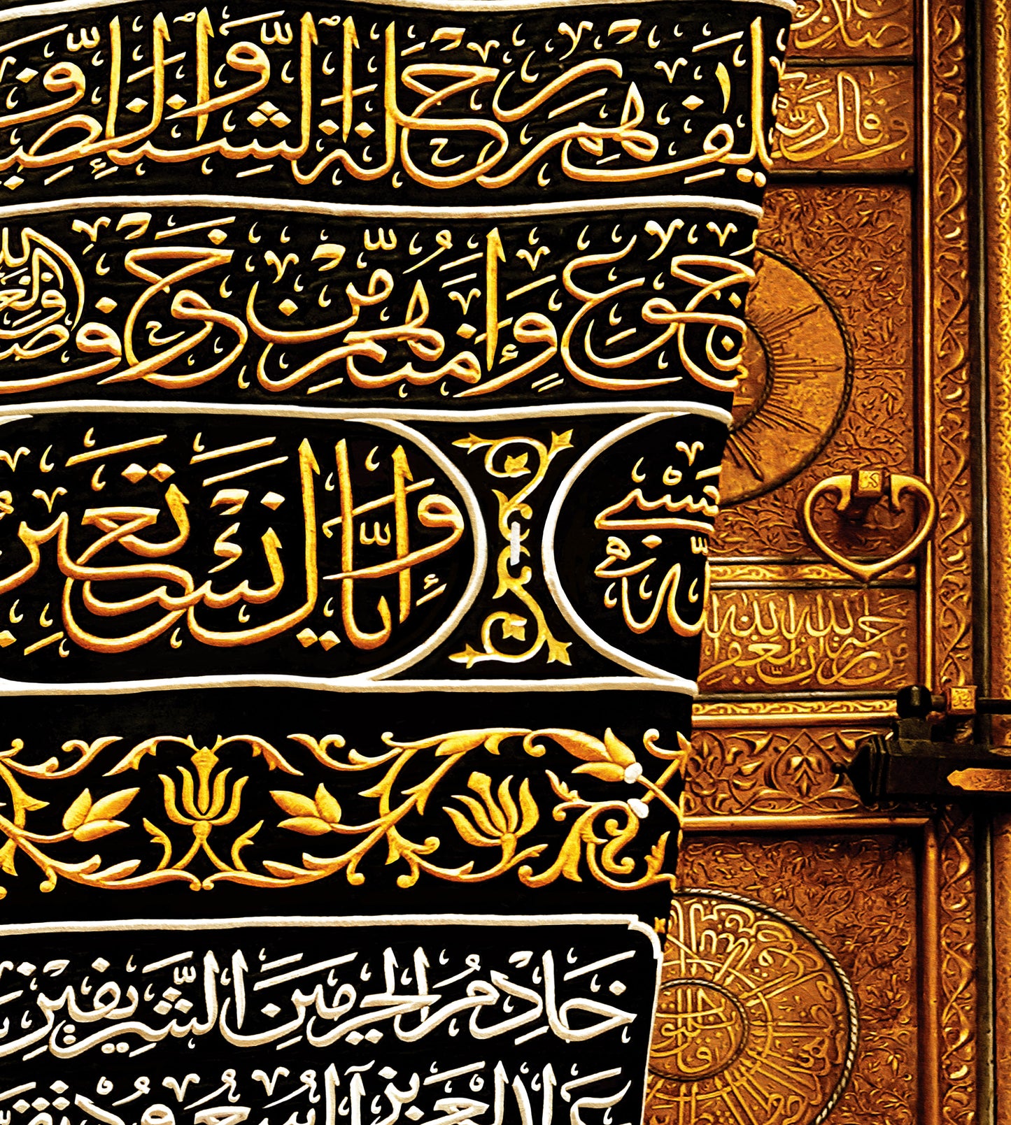 Multazim kaaba door Canvas