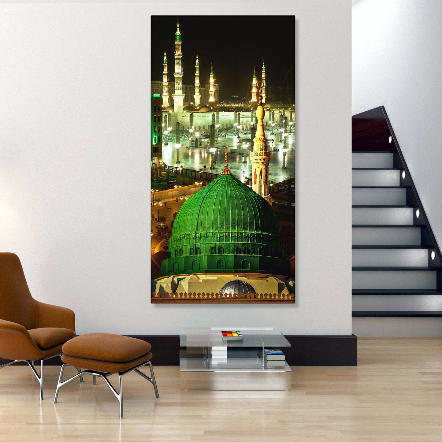 Three Holy Mosques of Islam Canvas