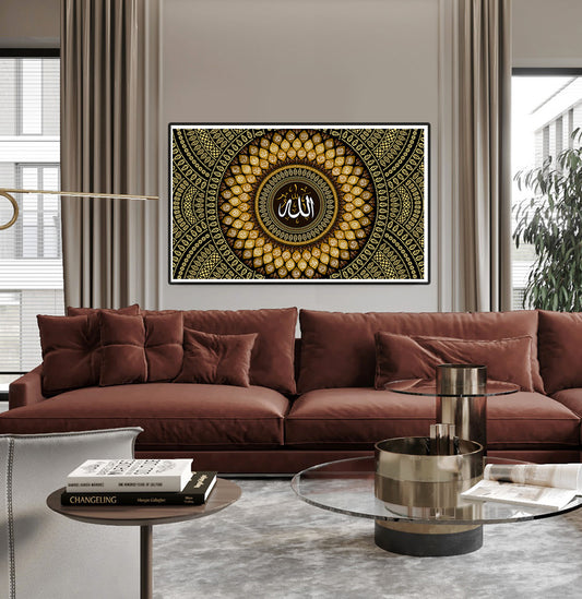 99 Names of Allah Islamic Canvas