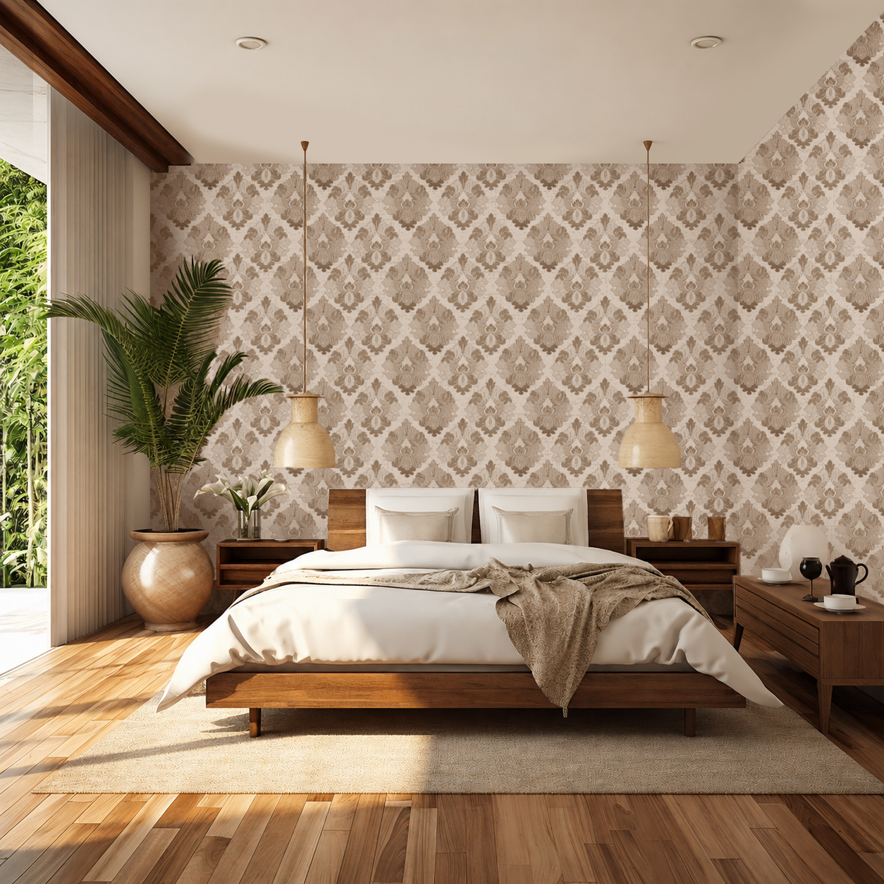 Velmont – Heritage Damask Wallpaper