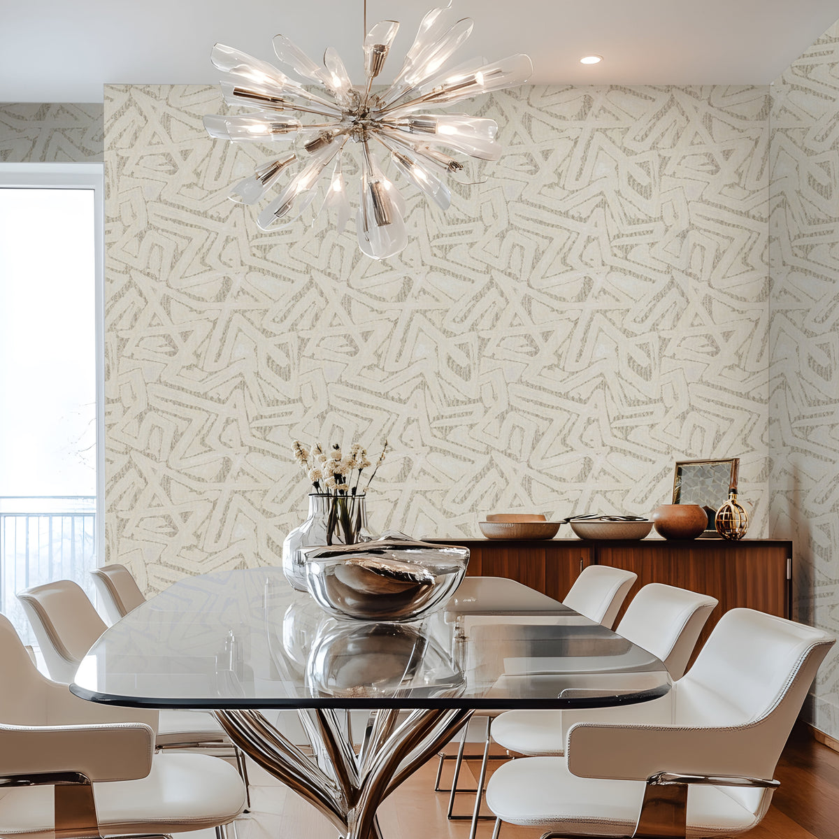 Woven Geometry – Textured Abstract Wallpaper