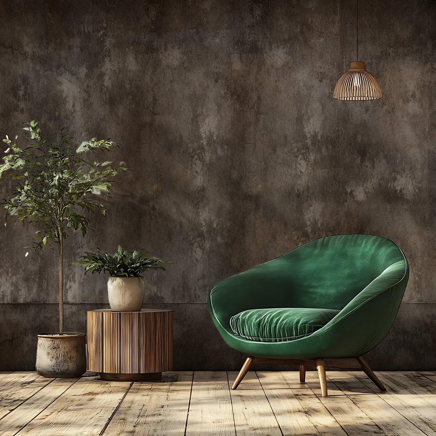Weathered Earth – Aged Plaster Wallpaper