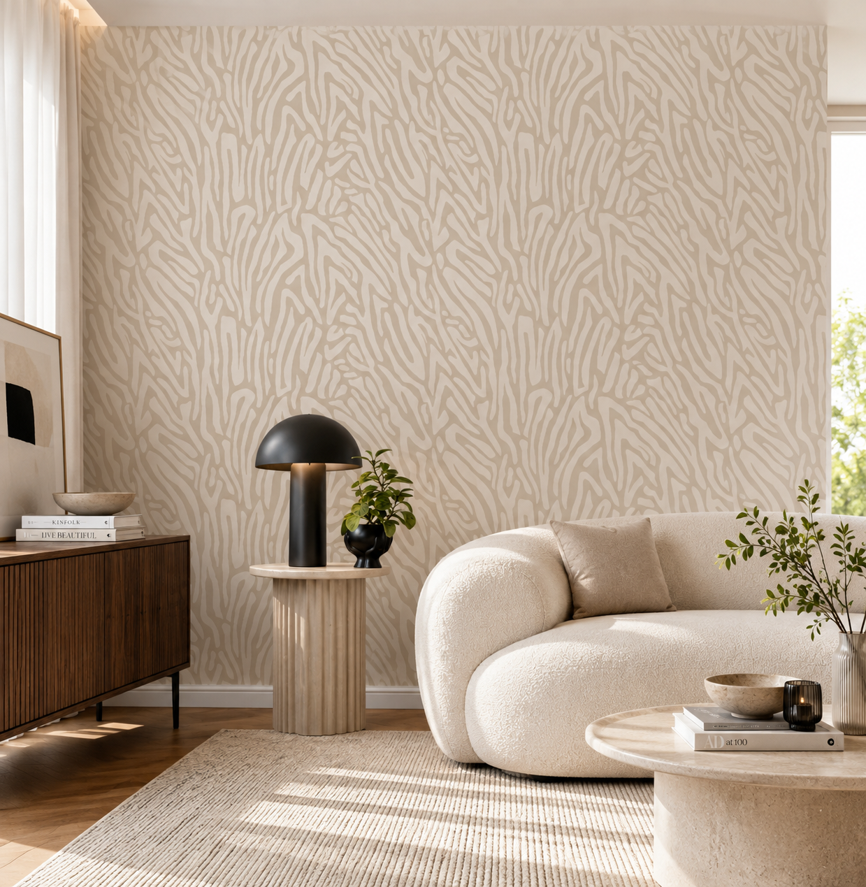 Serein – Organic Abstract Texture Wallpaper