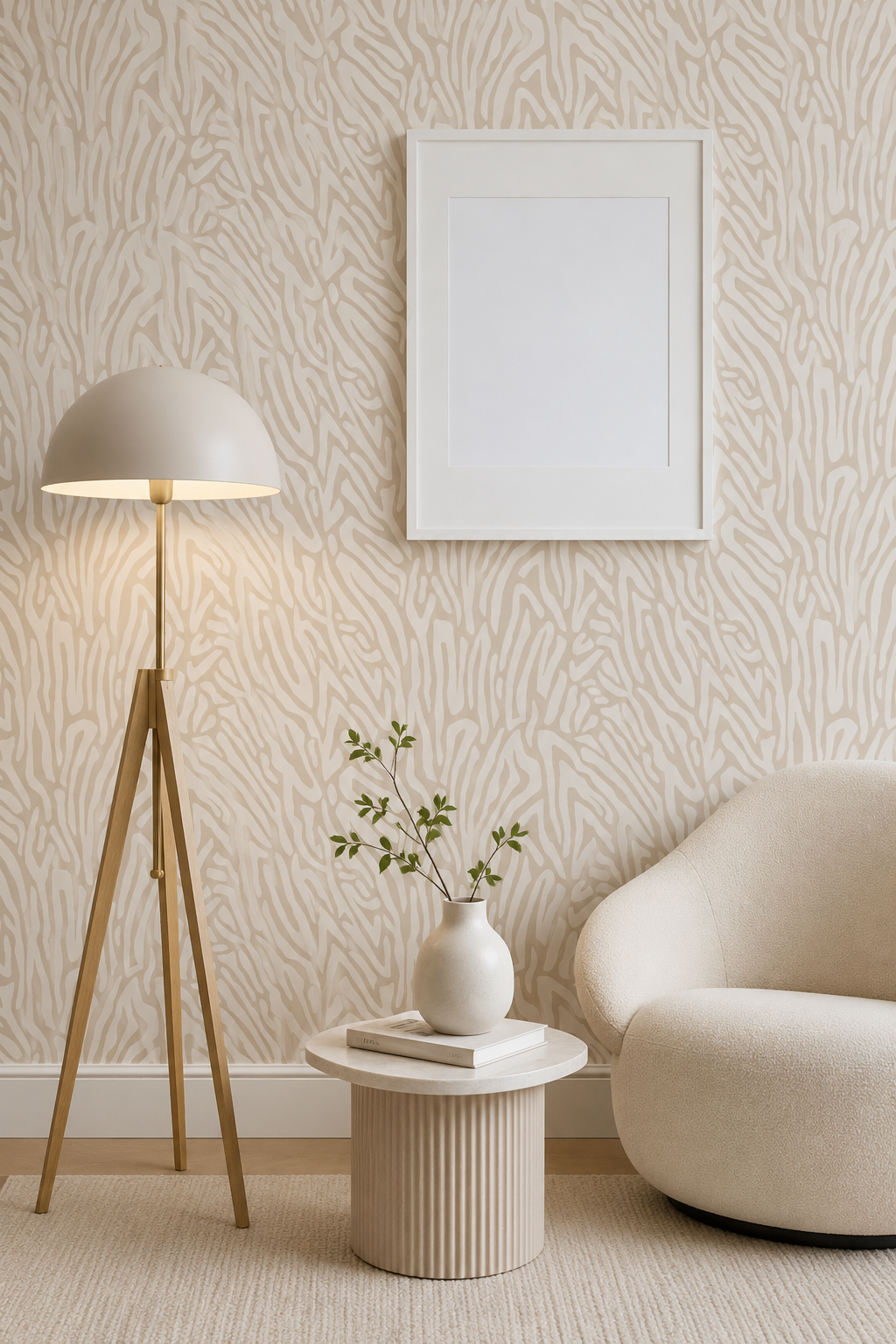 Serein – Organic Abstract Texture Wallpaper