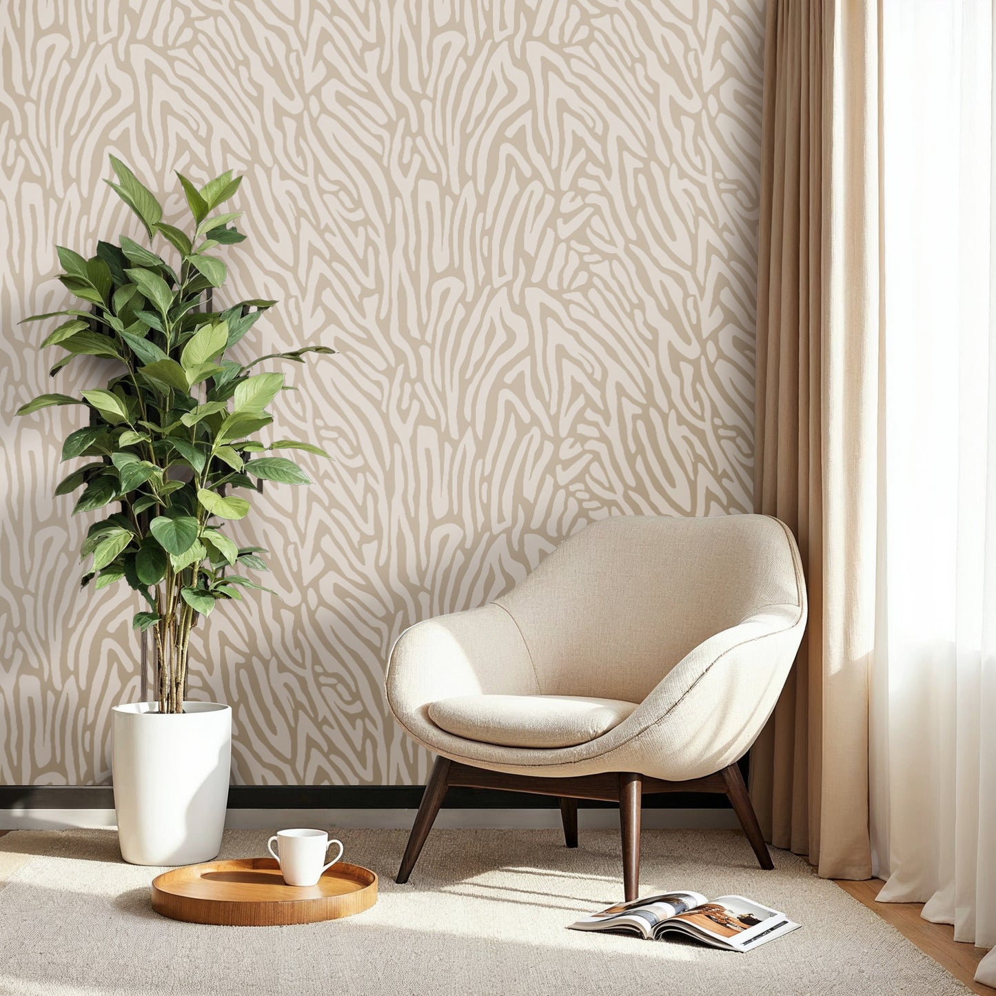 Serein – Organic Abstract Texture Wallpaper