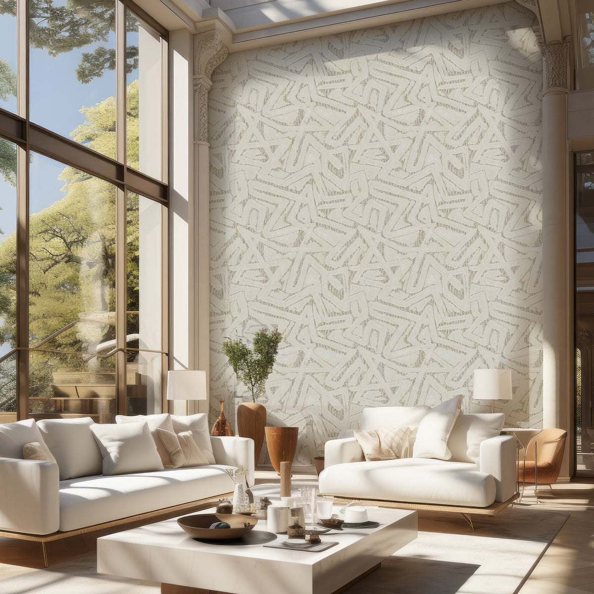 Woven Geometry – Textured Abstract Wallpaper