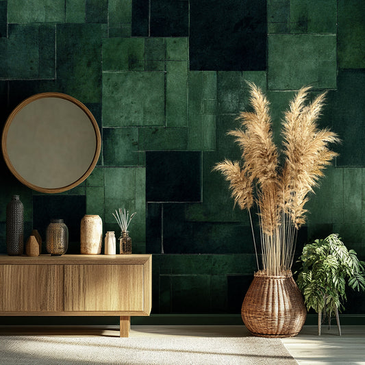 Green Brick Wallpaper