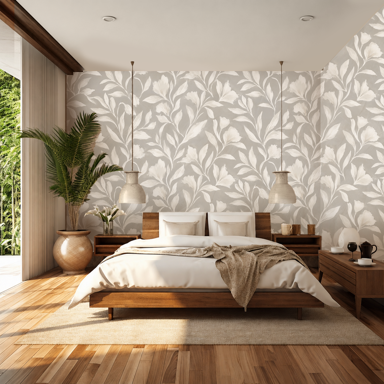Whispering Botanicals– Watercolor Wallpaper