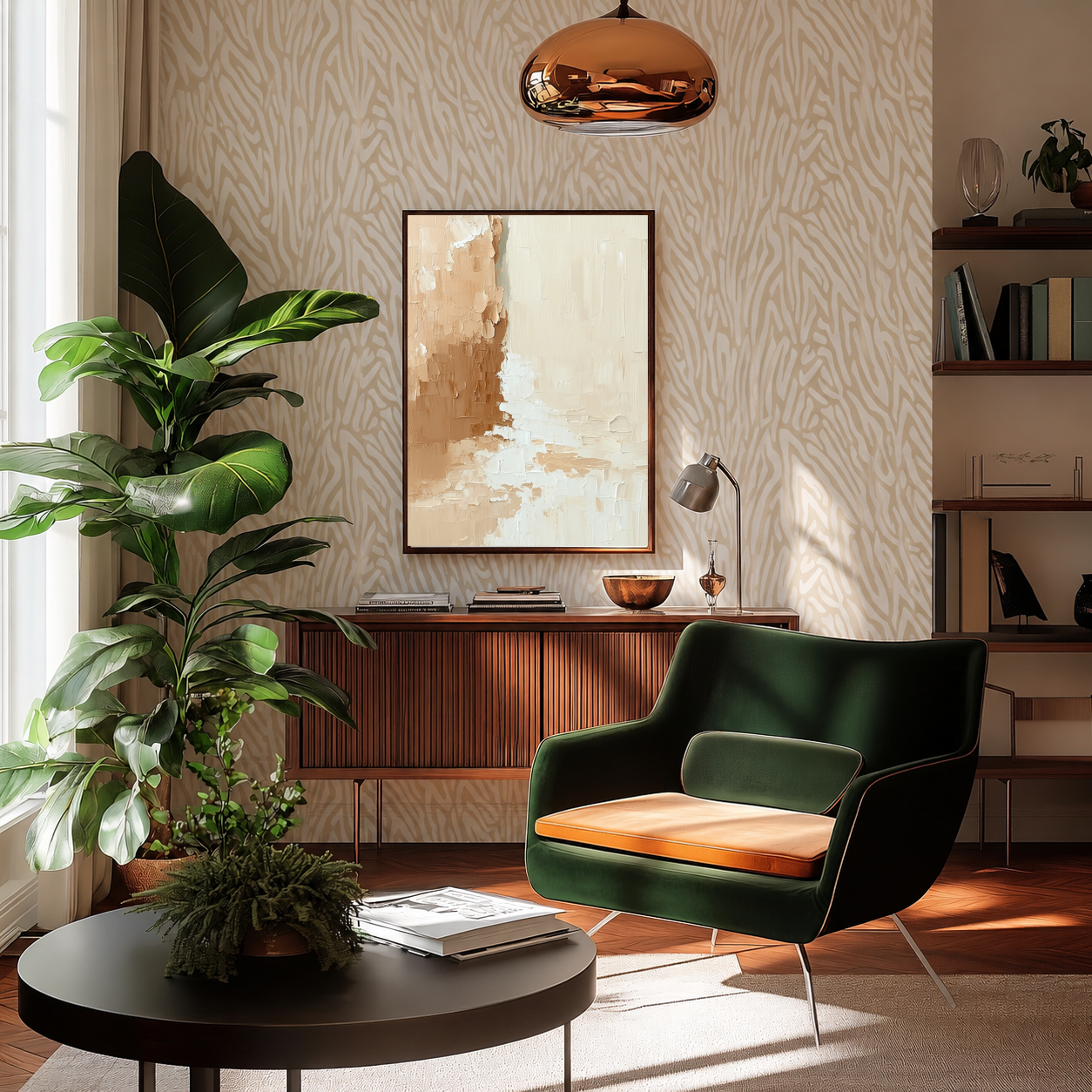 Serein – Organic Abstract Texture Wallpaper