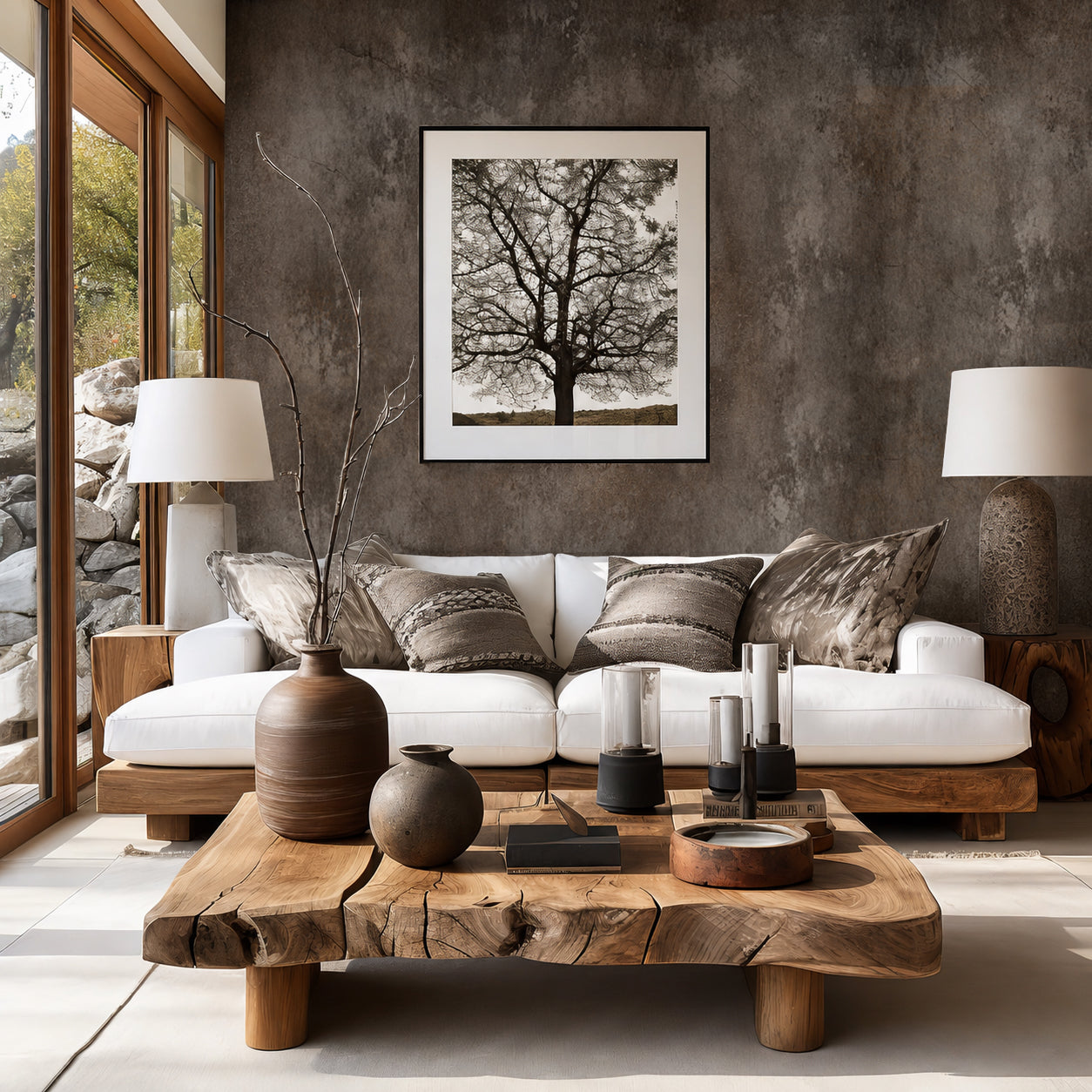 Weathered Earth – Aged Plaster Wallpaper