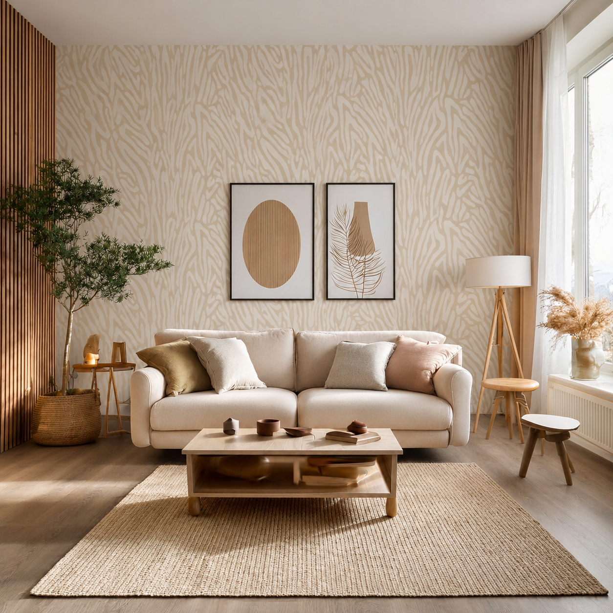 Serein – Organic Abstract Texture Wallpaper
