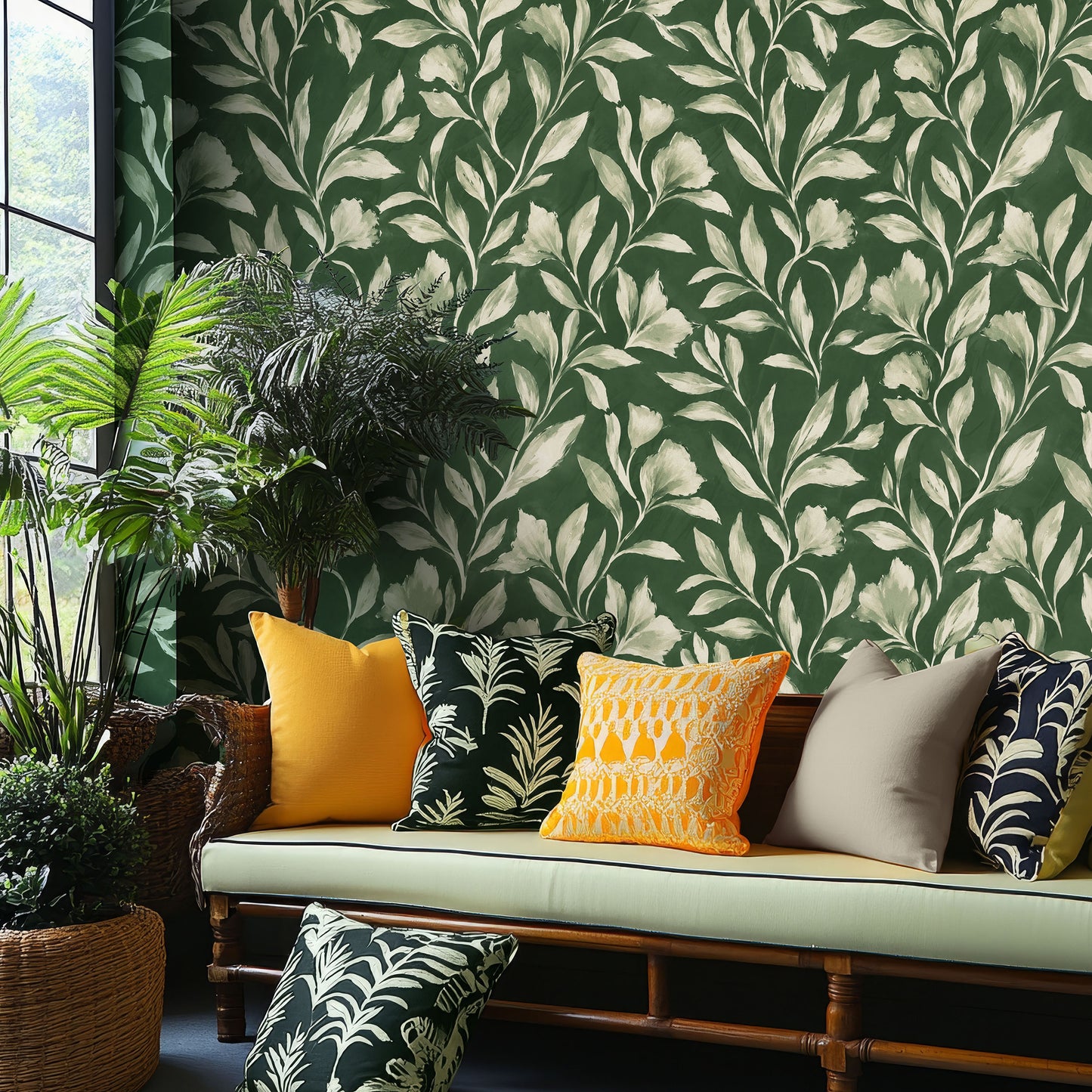 Whispering Botanicals– Watercolor Wallpaper