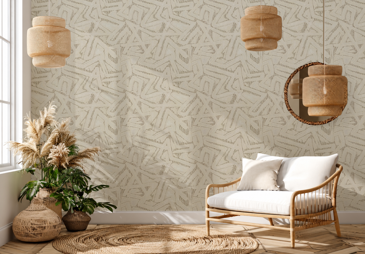 Woven Geometry – Textured Abstract Wallpaper