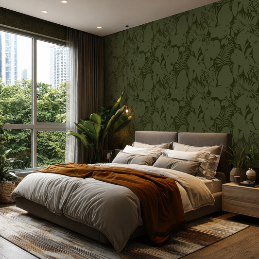 Tropical Botanic – Forest Olive Botanical Wallpaper