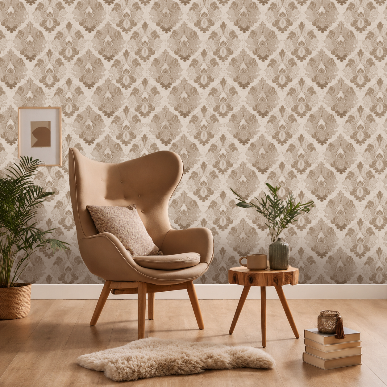 Velmont – Heritage Damask Wallpaper