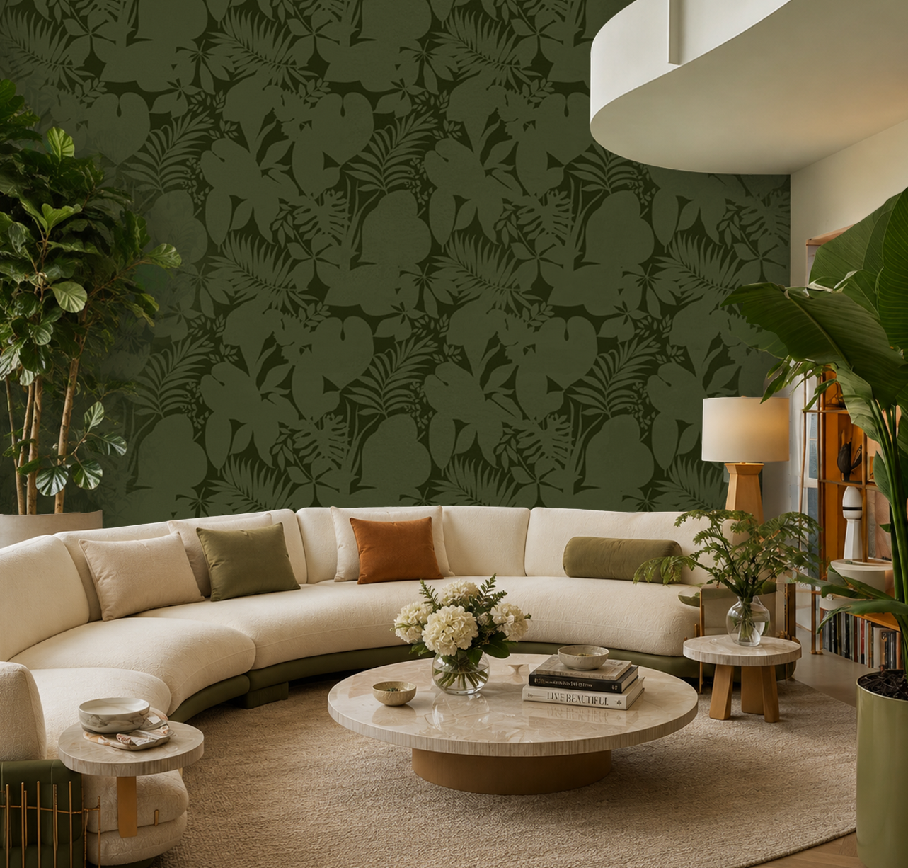 Tropical Botanic – Forest Olive Botanical Wallpaper