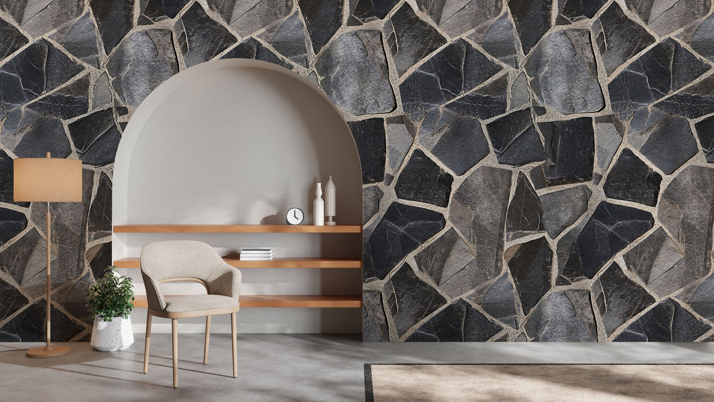 Artful Stone Textures Wallpaper