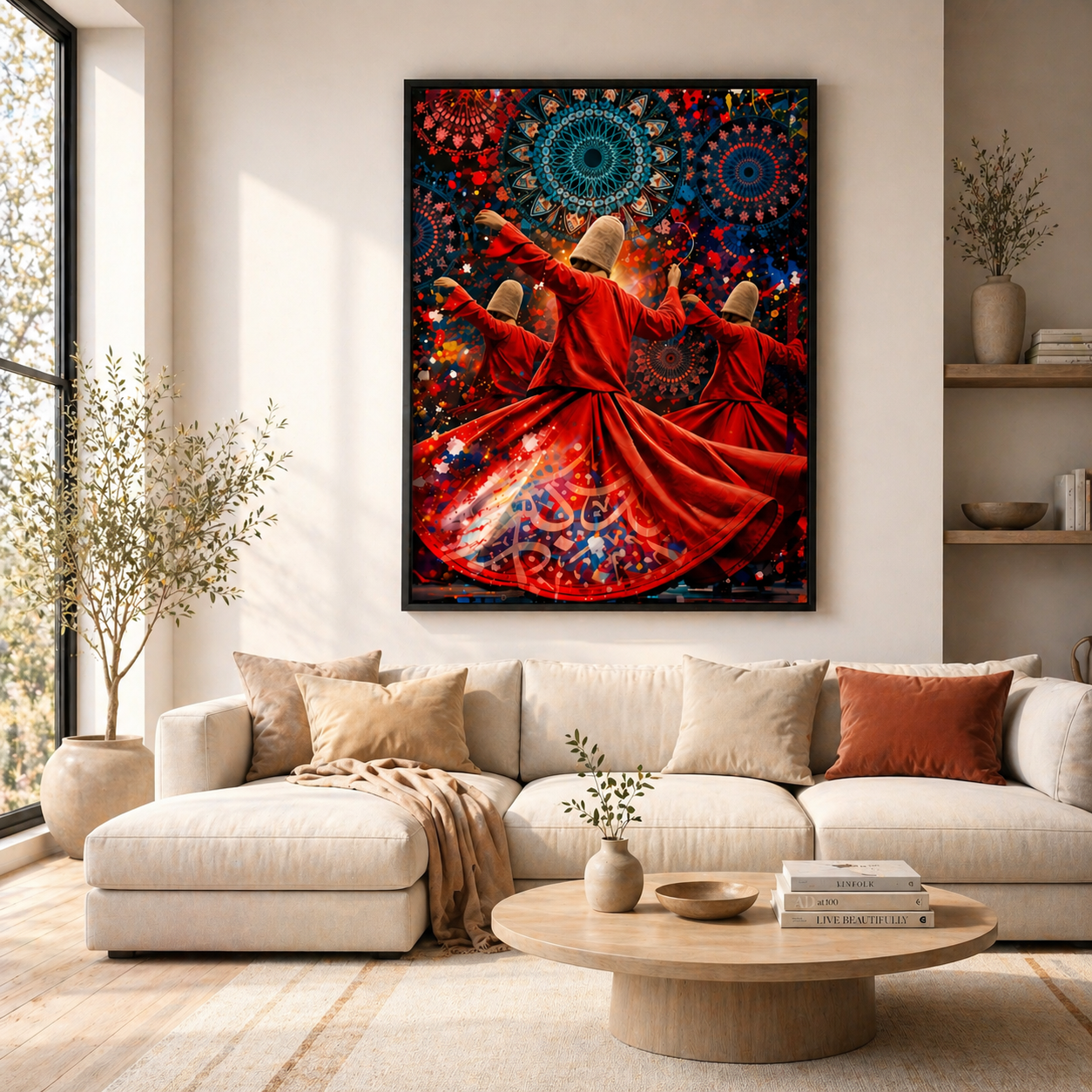Turkish Sufi Whirling Dervish Dance Wall Art