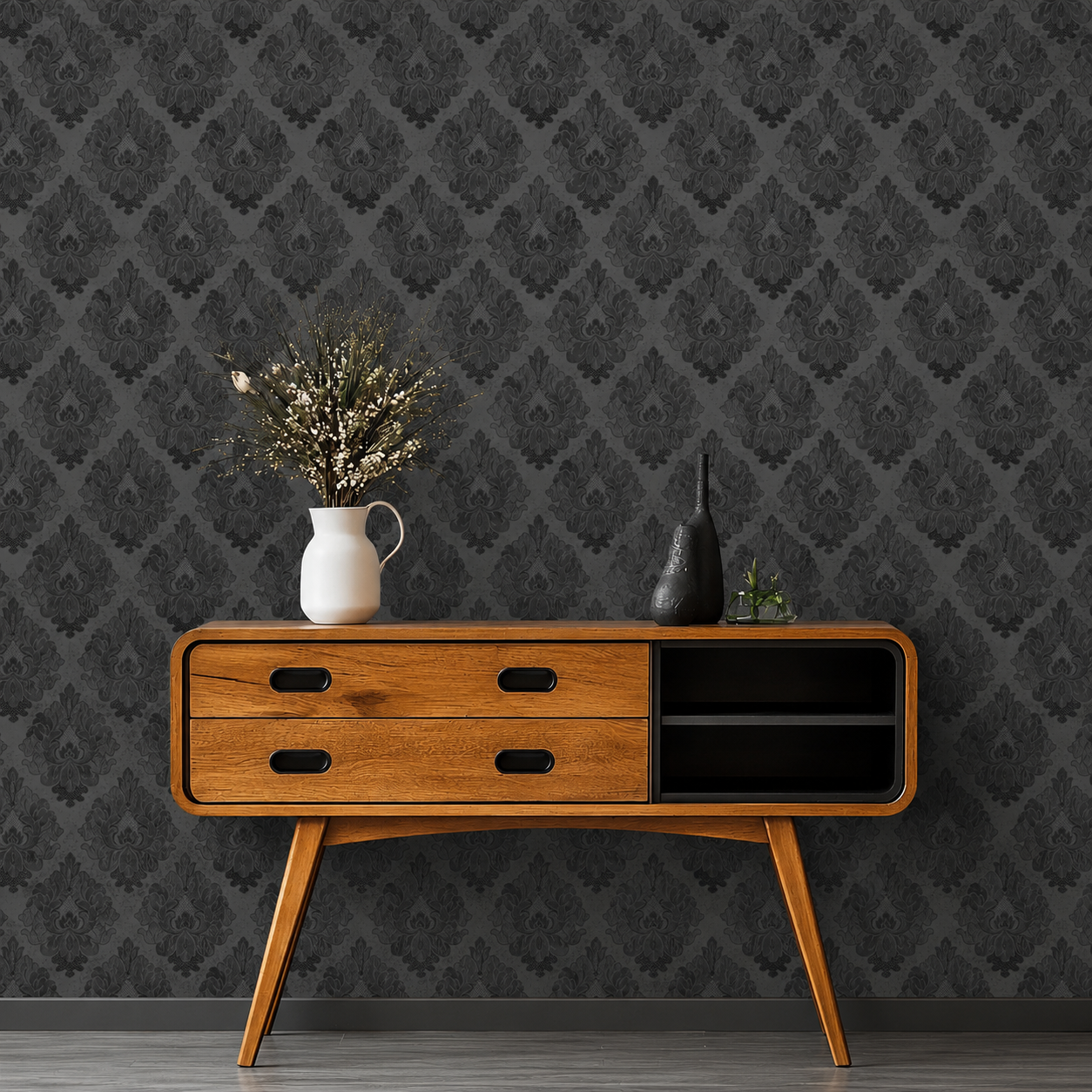 Velmont – Heritage Damask Wallpaper