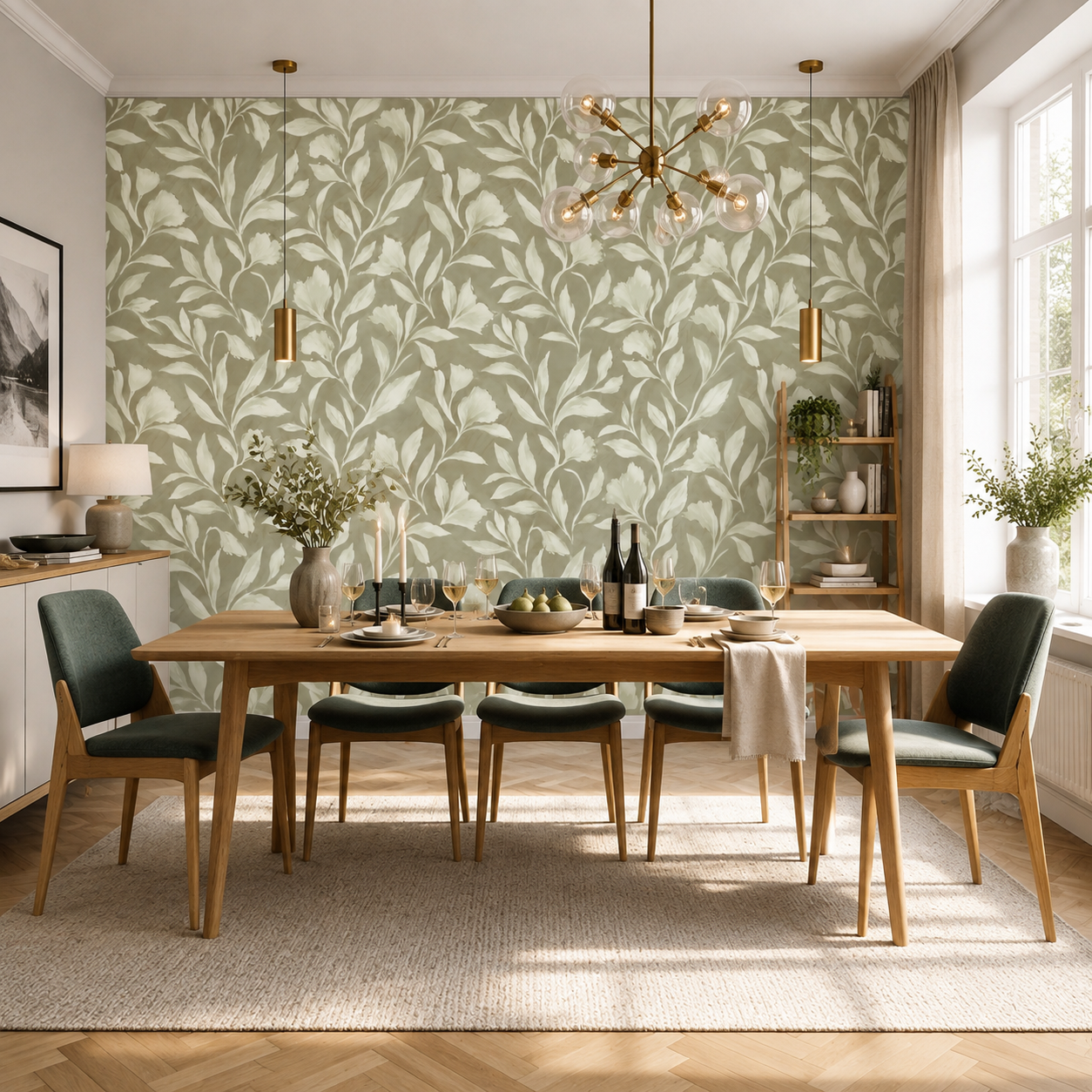 Whispering Botanicals– Watercolor Wallpaper