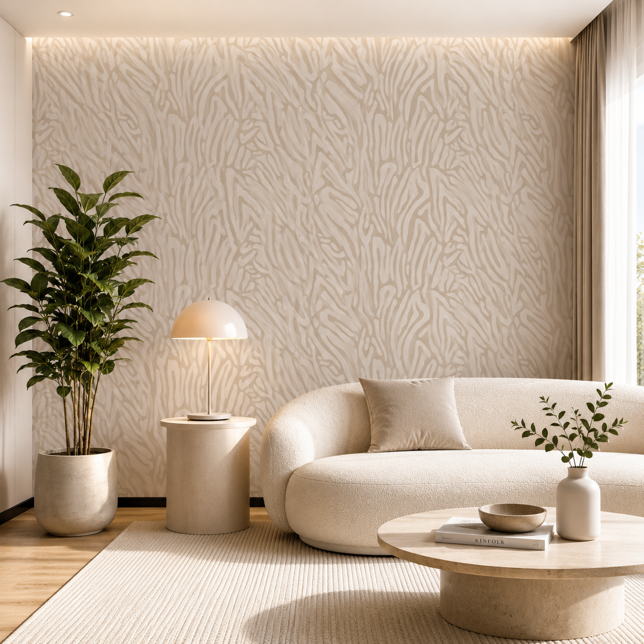 Serein – Organic Abstract Texture Wallpaper