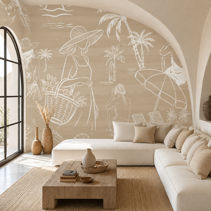 Coastal Escape Wallpaper Mural
